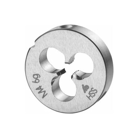 Holex M4X0.7 HSS Round Die, Closed/Pre-Slit Form 140330 M4